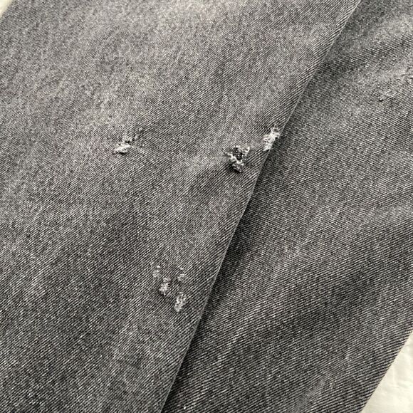 Vintage 505 Black Distressed Orange Tab Levi’s - Picture 6 of 9